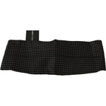 Dolce & Gabbana Elegant Black Dotted Silk Cummerbund Dolce & Gabbana Black