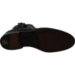 Dolce & Gabbana Elegant Derby Brogue Boots in Exotic Leather Dolce & Gabbana Black
