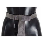 Dolce & Gabbana Black Silk Crystal Bow Waist Belt Elegance WOMAN BELTS Dolce & Gabbana Dark Slate Gray