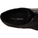 Dolce & Gabbana Elegant Wingtip Derby Oxford Shoes Dolce & Gabbana Black
