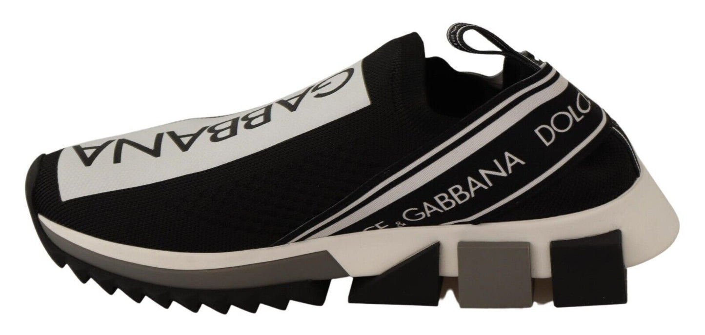 Dolce & Gabbana Chic Monochrome Sorrento Slip-On Sneakers