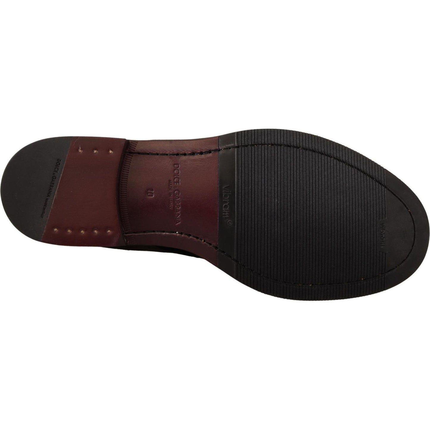 Dolce & Gabbana Elegant Black Velvet & Exotic Leather Dress Shoes Dolce & Gabbana Black