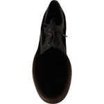 Dolce & Gabbana Elegant Black Velvet & Exotic Leather Dress Shoes Dolce & Gabbana Black