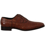 Dolce & Gabbana Elegant Exotic Crocodile Leather Formal Shoes Dolce & Gabbana Dark Slate Gray
