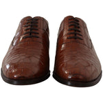 Dolce & Gabbana Elegant Exotic Crocodile Leather Formal Shoes Dolce & Gabbana Dark Slate Gray