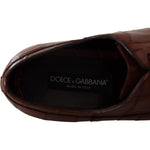 Dolce & Gabbana Elegant Exotic Crocodile Leather Formal Shoes Dolce & Gabbana Black