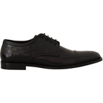Dolce & Gabbana Exotic Leather Formal Lace-Up Shoes Dolce & Gabbana Black