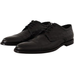 Dolce & Gabbana Exotic Leather Formal Lace-Up Shoes Dolce & Gabbana Black