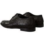 Dolce & Gabbana Exotic Leather Formal Lace-Up Shoes Dolce & Gabbana Black