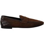Dolce & Gabbana Exquisite Exotic Leather Loafers Dolce & Gabbana Black