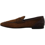 Dolce & Gabbana Exquisite Exotic Leather Loafers Dolce & Gabbana Black