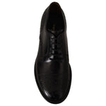 Dolce & Gabbana Elegant Wingtip Oxford Formal Shoes Dolce & Gabbana Black