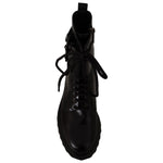 Dolce & Gabbana Elegant Black Leather Ankle Boots Dolce & Gabbana Black