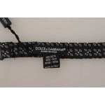 Dolce & Gabbana Elegant Polka Dot Silk Bow Tie Dolce & Gabbana Dark Gray