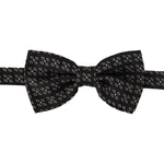 Dolce & Gabbana Elegant Polka Dot Silk Bow Tie Dolce & Gabbana Black