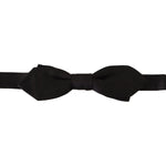 Dolce & Gabbana Elegant Black Silk Bow Tie Dolce & Gabbana Black