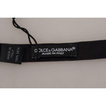 Dolce & Gabbana Elegant Black Silk Bow Tie Dolce & Gabbana Dark Gray