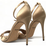 Dolce & Gabbana Crystal Embellished Heel Sandals