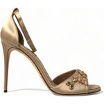 Dolce & Gabbana Crystal Embellished Heel Sandals