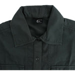 Cavalli Elegant Gray Cotton Button Down Shirt Cavalli Dark Slate Gray