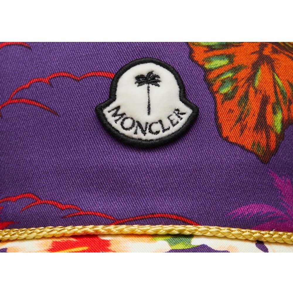 Moncler x Palm Angels Purple Cotton Hats & Cap 1728,67346170016,Accessories,Hats & Caps - Men - Accessories,Men,Men - Accessories,Moncler x Palm Angels,New with tags,Purple,UNI Moncler x Palm Angels MO-13230-UNI