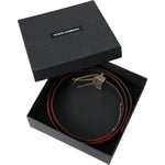 Dolce & Gabbana Red Perforated Leather Metal Buckle Belt Men Dolce & Gabbana Dark Slate Gray