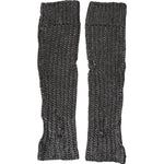 Dolce & Gabbana Gray Viscose Knitted Finger Less Gloves Dolce & Gabbana Dark Slate Gray