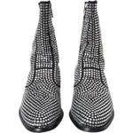 Dolce & Gabbana Black Rhinestone Crystal Chelsea Boots Shoes Dolce & Gabbana Dark Slate Gray