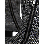 Dolce & Gabbana Black Rhinestone Crystal Chelsea Boots Shoes Dolce & Gabbana Dark Slate Gray