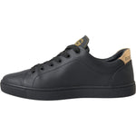 Dolce & Gabbana Black Leather Heart Embellished Sneakers Shoes Dolce & Gabbana Dark Slate Gray
