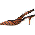 Dolce & Gabbana Black Orange Zebra Leather Slingbacks Shoes 1728,67345645728,Dolce & Gabbana,EU35/US4.5,EU36/US5.5,EU37/US6.5,EU38/US7.5,Material: Pony Hair,New with tags,Orange,Sandals - Women - Shoes,Shoes,Women - Shoes Dolce & Gabbana LA11133-35