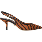 Dolce & Gabbana Black Orange Zebra Leather Slingbacks Shoes 1728,67345645728,Dolce & Gabbana,EU35/US4.5,EU36/US5.5,EU37/US6.5,EU38/US7.5,Material: Pony Hair,New with tags,Orange,Sandals - Women - Shoes,Shoes,Women - Shoes Dolce & Gabbana LA11133-35