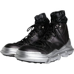 Dolce & Gabbana Black Nylon Galileo High Top Sneakers Shoes Dolce & Gabbana Black