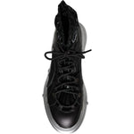 Dolce & Gabbana Black Nylon Galileo High Top Sneakers Shoes Dolce & Gabbana Black
