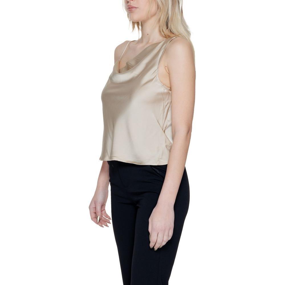 Only Gold Polyester Tops & T-Shirt 1728,71956299936,Clothing,Gold,IT42|M,New with tags,Only,Tops & T-Shirts - Women - Clothing,Women,Women - Clothing Only ON-14219000155-IT42|M