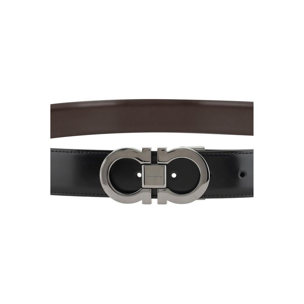 Ferragamo Reversible Belt 100 cm / 40 Inches,105 cm / 42 Inches,110 cm / 44 Inches,1728,72470364320,90 cm / 36 Inches,95 cm / 38 Inches,Accessories,Belts - Men - Accessories,Black,Ferragamo,Men,Men - Accessories,New with tags Ferragamo FE-644557001-110 CM
