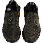 Dolce & Gabbana Gold Glitter Leopard Sorrento Sneakers Shoes 1728,67345645728,Dolce & Gabbana,EU36/US6,Gold,Material: Polyester,Preowned / Defect,Shoes,Sneakers - Women - Shoes,Women,Women - Shoes Dolce & Gabbana LA12203-36