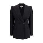 Chloé Double-breasted Blazer 1728,72470364320,Black,Chloé,Clothing,IT40 | M,New with tags,Suits & Blazers - Women - Clothing,Women,Women - Clothing Chloé CH-CH25SVE04299001-IT40 | M