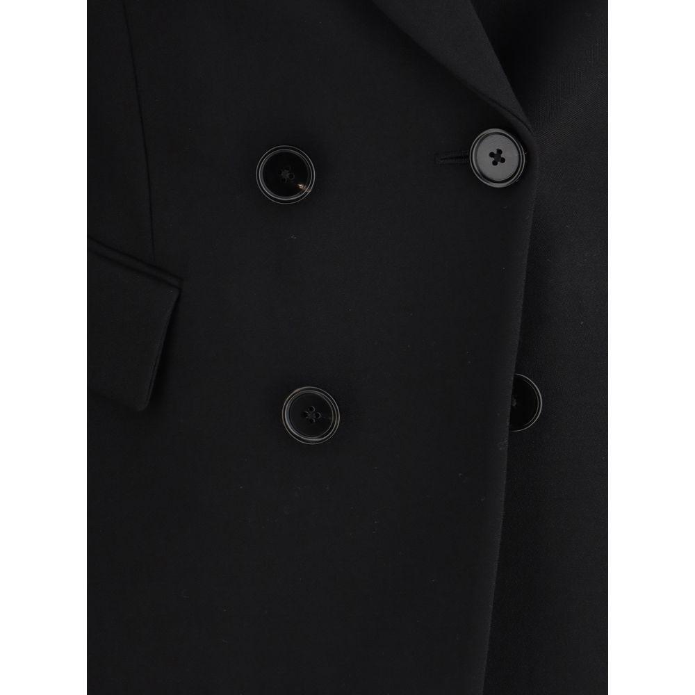 Chloé Double-breasted Blazer 1728,72470364320,Black,Chloé,Clothing,IT40 | M,New with tags,Suits & Blazers - Women - Clothing,Women,Women - Clothing Chloé CH-CH25SVE04299001-IT40 | M