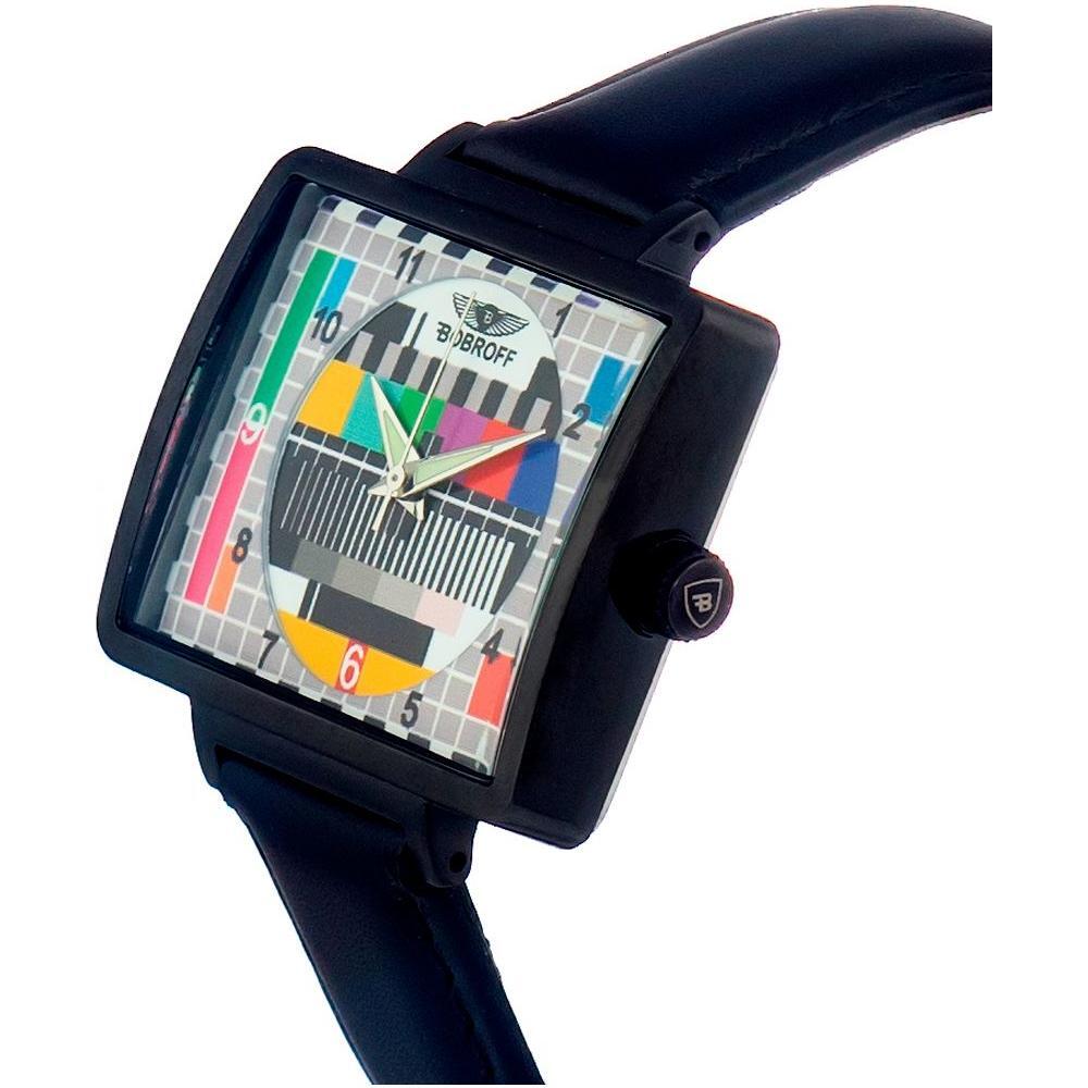 Bobroff Black Leather Watch 1728,67434610848,Black,Bobroff,New with tags,Watches,Watches for Women - Watches,Women Bobroff BOBF0032S014AC