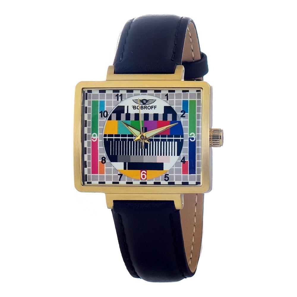 Bobroff Black Leather Watch 1728,67434610848,Black,Bobroff,New with tags,Watches,Watches for Women - Watches,Women Bobroff BOBF0036S014AC