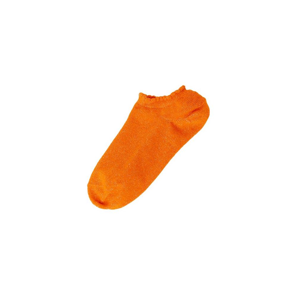 Pieces Orange Polyester Tights & Sock