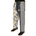 Dolce & Gabbana Multicolor Patchwork Cotton Straight Men Denim Jeans