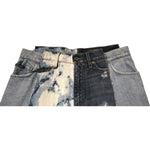 Dolce & Gabbana Multicolor Patchwork Cotton Straight Men Denim Jeans