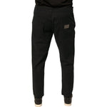 Dolce & Gabbana Black Logo Cotton Stretch Skinny Denim Jeans
