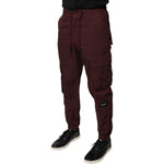 Dolce & Gabbana Bordeaux Cotton Cargo Jogger Sweatpants Pants
