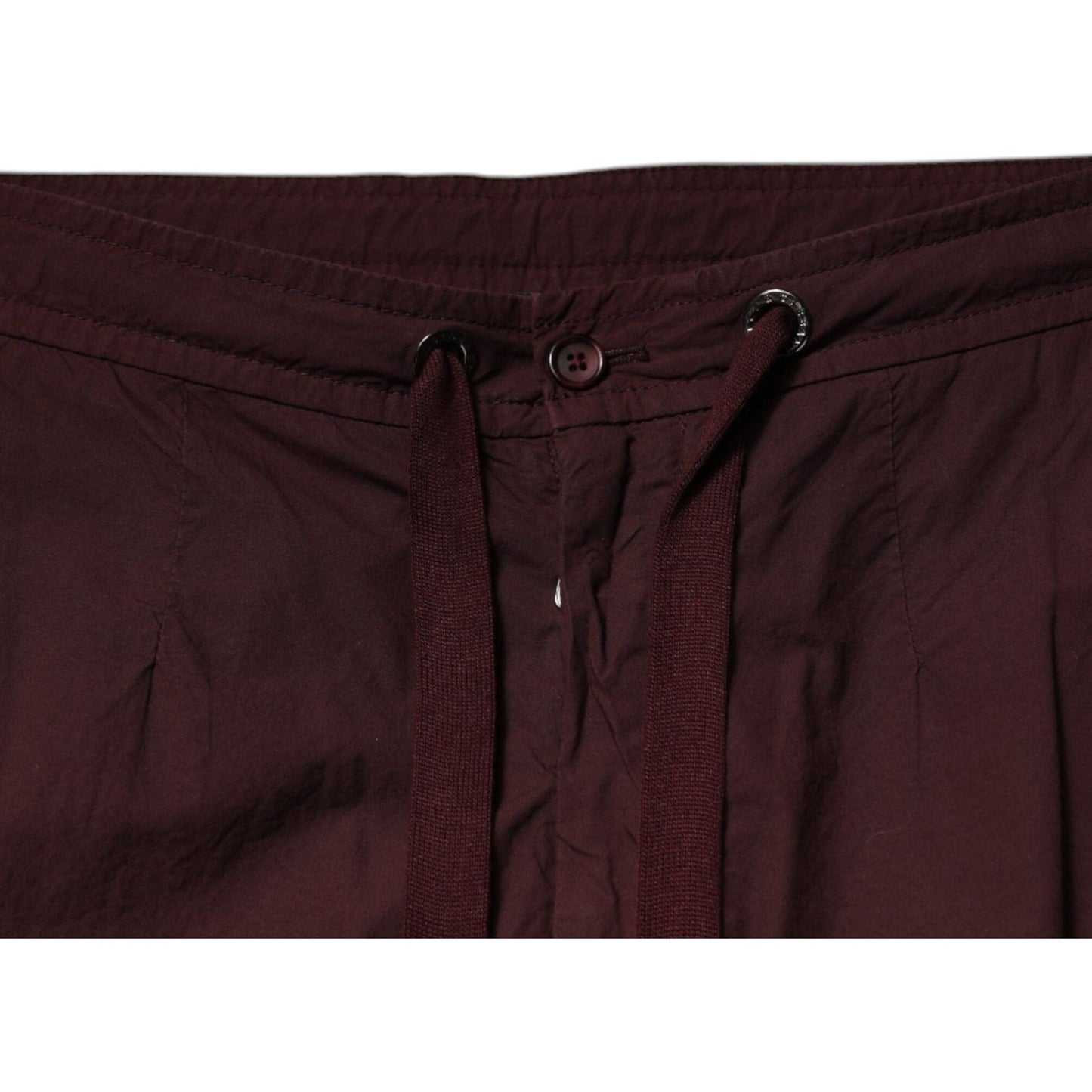 Dolce & Gabbana Bordeaux Cotton Cargo Jogger Sweatpants Pants