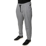 Dolce & Gabbana Black White Houndstooth Skinny Dress Pants