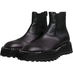 Dolce & Gabbana Black Chelsea Boots Leather Slip On Shoes 1728,67345645728,Black,Boots - Men - Shoes,Dolce & Gabbana,EU44/US11,Material: 40% Viscose 30% Lamb Leather 13% Nylon 13% Polyester 4% PU,Men,Men - Shoes,Preowned / Defect,Shoes Dolce & Gabbana MV6