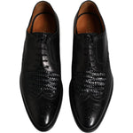 Dolce & Gabbana Black Leather Derby Wingtip Lace Up Formal Dress Shoes